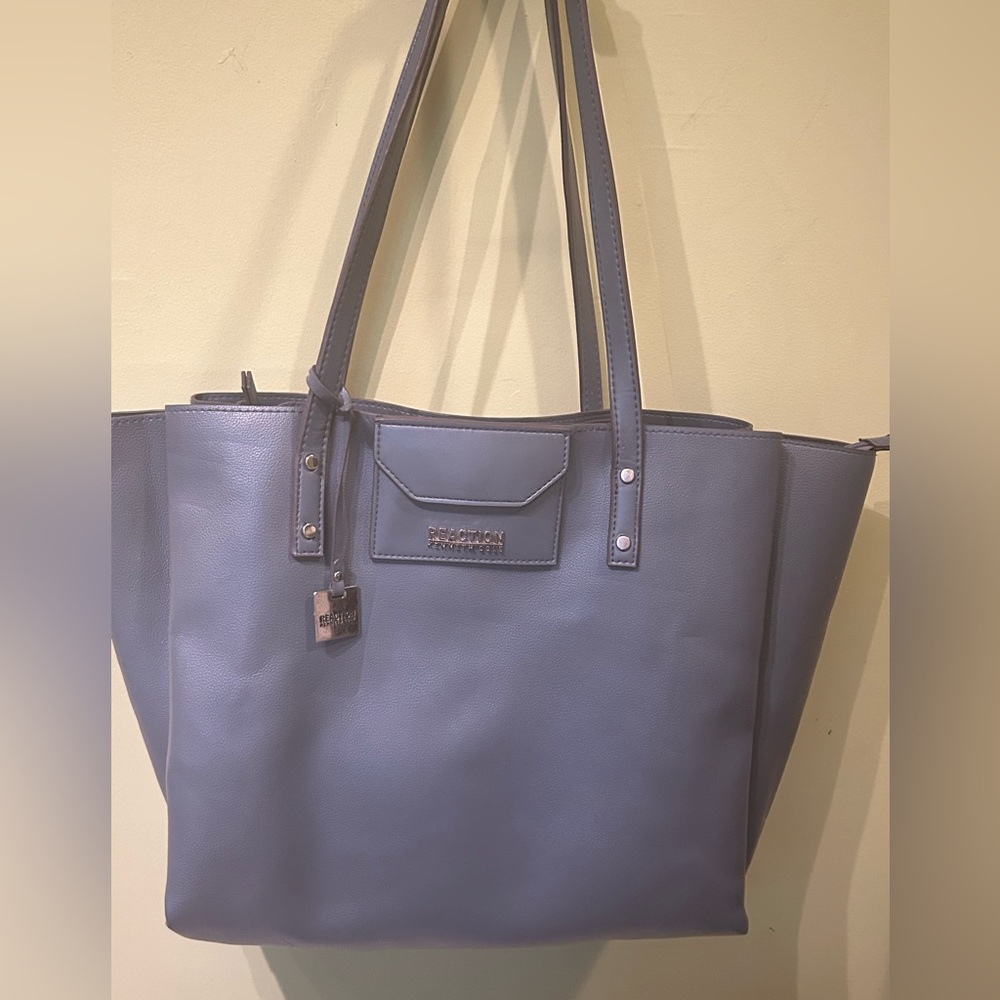 Kenneth Cole Reaction, large blue gray tote